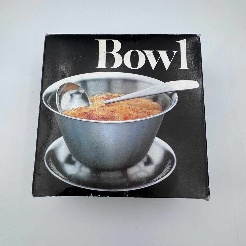 Leonard Silver Stainless Steel Gravy Bowl Set with Ladle and Underplate 1983